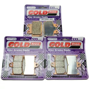 Goldfren S33 u[Lpbh tg & A }n TZR 250 SPR 3XVC V cC 3XV-1995 Goldfren S33 Brake Pads Front & Rear For Yamaha TZR 250 SPR 3XVC V-Twin 3XV-1995