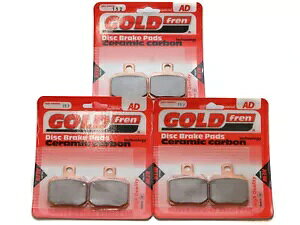 Goldfren u[Lpbh tg & A Ausa Quads M 50 ^XNp - TCh x TCh Goldfren Brake Pads Front & Rear For Ausa Quads M 50 Task - Side x Side