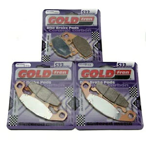 Goldfren S33 u[Lpbh tg & A JTL ZR 550 B4-B6 [t@[ 1994-1999 Goldfren S33 Brake Pads Front & Rear For Kawasaki ZR 550 B4-B6 Zephyr 1994-1999