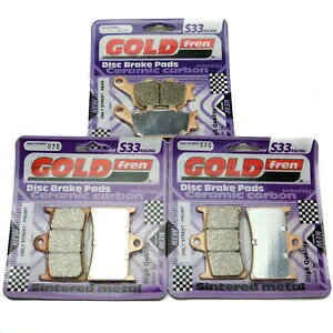 Goldfren S33 u[Lpbh tg & A }n YZF-R1 2004-2006 Goldfren S33 Brake Pads Front & Rear For Yamaha YZF-R1 2004-2006