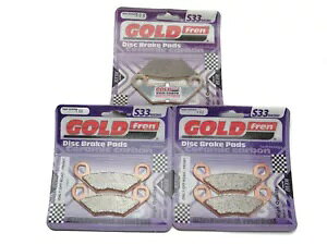 Goldfren S33 u[Lpbh tg & A |X 570 X|[c} c[O EFi 2014 Goldfren S33 Brake Pads Front & Rear For Polaris 570 Sportsman Touring EFi 2014
