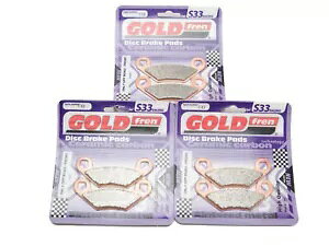 Goldfren S33 u[Lpbh tg & A |X 300 z[NAC 2 x 4 2008-2009 p Goldfren S33 Brake Pads Front & Rear For Polaris 300 Hawkeye 2 x 4 2008-2009