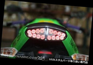 USe[Cg 2009 2010 2011JTLjW650R ER-6nV[PVVOiLEDe[CgNA 2009 2010 2011 Kawasaki Ninja 650R ER-6n SEQUENTIAL Signal LED Tail Light Clear