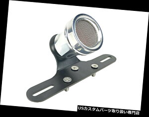 USe[Cg gȃJX^LEDbVe[u[LCgN[12V w /uPbg{o[`bp[JtF Retro Custom LED Mesh Tail Brake Light Chrome 12V w/ Bracket Bobber Chopper Cafe