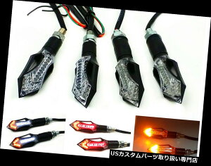 USe[Cg A[tg+ALED^[VOijOe[u[LCgr[GKTMhDJeBp Arrow FRONT+REAR LED TURN SIGNAL RUNNING TAIL BRAKE LIGHT For Buell KTM Ducati