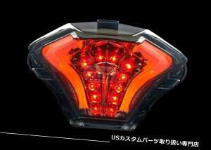 USテールライト LEDスモークテールライトブレーキインジケーターYAMAHA MT03 MT07 FZ07 R3 R25 MXキング150 LED Smoke Tail Light Brake Indicators YAMAHA MT03 MT07 FZ07 R3 R25 MX King 150
