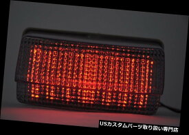 USテールライト ヤマハ88-93 FZR1000用統合ターンシグナル付きクリアテールライトLEDクリア Brake Tail Light LED Clear with Integrated Turn Signal for Yamaha 88-93 FZR1000