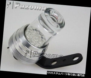 USe[Cg }nSR500 XT 500 TT 500Xg[gt@C^[JtFpVo[VbgOXLEDe[Cg Silver Shot Glass LED Taillight For Yamaha SR500 XT500 TT500 Streetfighter Cafe