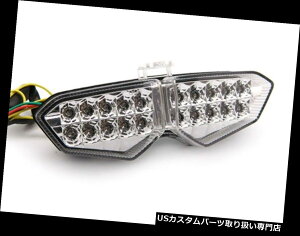 US�e�[�����C�g ���}�nYZF R6 YZF R6S�̂��߂̖��m�ȃI�[�g�o�CLED�̉�]�M���̔��u���[�L���C�g Clear Motorcycle LED Turn Signals Tail Brake Light For Yamaha YZF R6 YZF R6S �y���s�A���i�z