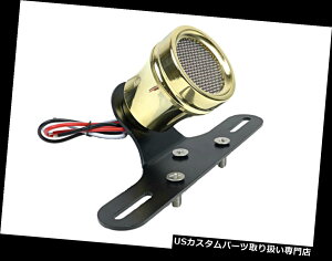 USe[Cg gȃJX^LEDbVe[u[LCguX12 v w /uPbg{o[`bp[JtF Retro Custom LED Mesh Tail Brake Light Brass 12V w/ Bracket Bobber Chopper Cafe