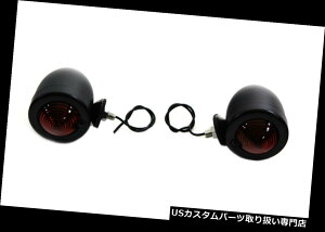 USe[Cg rbgGbO^[VOie[CgubNbhVOtByA - HARLEY BOBBER BULLET EGG TURN SIGNAL TAIL LIGHT BLACK RED SINGLE FIL PAIR - HARLEY BOBBER