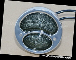 US�e�[�����C�g �N���[�����B���e�[�W�I�[���h�X�N�[��LED�����e�[���u���[�L�X�g�b�v���C�g�{�o�[�`���b�p�[SX650 Chrome Vintage Old School LED Alloy Tail Brake Stop Light Bobber Chopper SX650