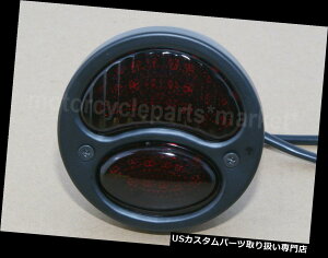 USe[Cg ԃBe[WI[hXN[LEDe[u[LCg{o[`bp[SX 650 CB Black Red Vintage Old School LED Alloy Tail Brake Light Bobber Chopper SX650 CB