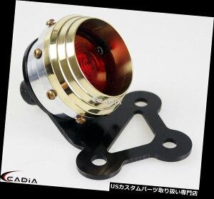 USe[Cg n[[\teCX|[cX^[JtF[T[̂߂̌ő̐^JBe[WLEDe[Cgv Solid Brass Vintage LED Taillight Lamp For Harley Softail Sportster Cafe Racer