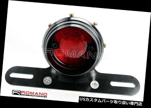 USe[Cg n[[̂߂̎ttĂI[goC̃gȍu[L~̃e[Cg Motorcycle Retro Black Brake Stop Taillight With Mounting Bracket For Harley