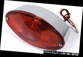 USテールライト ハーレーダビッドソンスポーツスターオートバイ用テールライトCateyeクロームメタル Taillight Cateye Chrome Metal for Harley Davidson Sportster Motorcycle