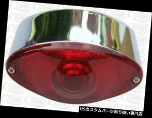 USe[Cg n[[{o[ɗzIȃNJX^LEDLbgACe[Cg Chrome Custom LED Cat eye Tail Light Ideal For Harley Bobber