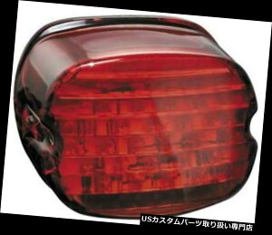 US�e�[�����C�g �E�B���h�E��Kuryakyn���[�v���t�@�C��LED�e�[�����C�g�ϊ����b�h�n�[���[�_�r�b�h�\�� Kuryakyn Low Profile LED Taillight Conversion With Window Red Harley Davidson