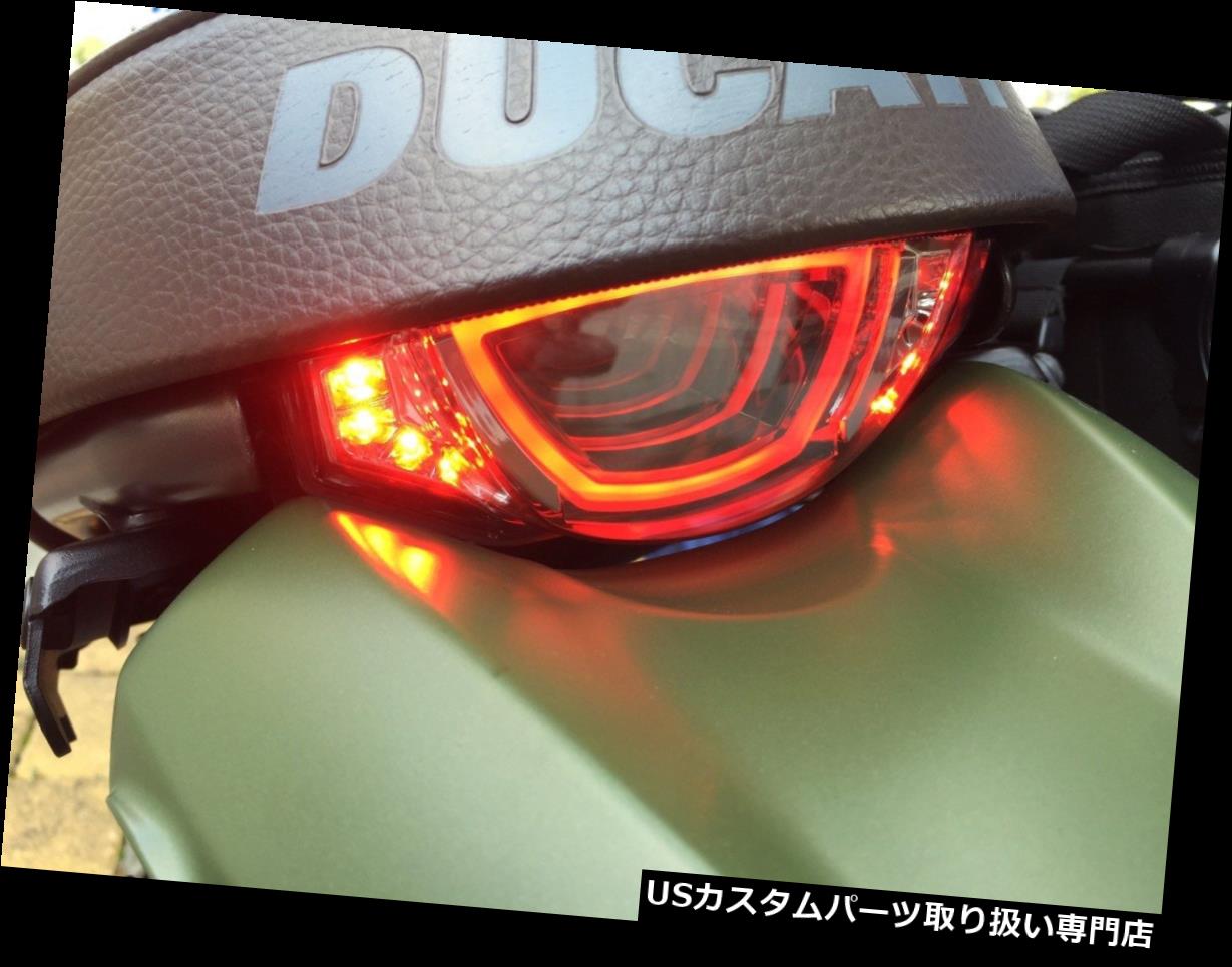 車用品 バイク用品 パーツ ライト ランプ テールランプ Usテールライト Ledターンシグナル付きducati 年間定番 Scrambler Tunnel Ledスモークテールライト Tail With 3d Signals Light Led Ducati Turn Smoke