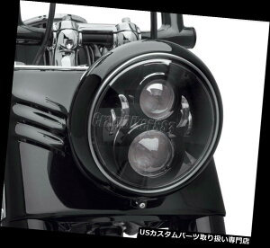 USwbhCg 7 "n[[[hLOFLHRc[OhbgpLEDubNvWFN^[EhwbhCg 7" LED Black Projector Round Headlight For Harley Road King FLHR Touring DOT