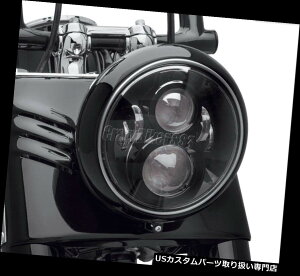 USwbhCg 7 "n[[\teCGNgXg[gOChFLHXpLEDvWFN^[EhwbhCg 7" LED Projector Round Headlight For Harley Softail Electra Street Glide FLHX