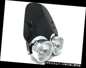 USwbhCg ChromewbhCgamp; A n[[_rbh\_Cî߂̃tCXN[amp; A X|[cX^[JX^vWFNg Chrome Headlight  Flyscreen for Harley Davidson Dyna  Sportster 