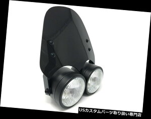 USwbhCg ubNwbhCg n[[_rbh\_Cî߂̃tCXN[amp; A X|[cX^[JX^vWFNg Black Headlight  Flyscreen for Harley Davidson Dyna  Sportster Cust