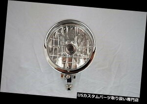 US�w�b�h���C�g �n�[���[�_�r�b�h�\���X�^�C���N���[��5 "�o�C�N�I�[�g�o�C�w�b�h���C�g12 v / 55 w Harley Davidson Style Chrome 5" Motorbike Motorcycle Headlight 12v/55w