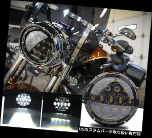 US�w�b�h���C�g 7 �n�[���[�_�r�b�h�\���̗��s�̂��߂�LED�̃I�[�g�o�C�v���W�F�N�^�[�~�`�̃w�b�h���C�g�̋��� 7 LED Motorcycle Projector Round Headlight Bulb For Harley Davidson Touring