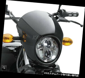 US�w�b�h���C�g 5.75 LED�N���[�����E���h�w�b�h���C�g�n�[���[�_�C�i�X�[�p�[�O���C�hFXDWG /���[���C�_�[ 5.75 LED Chrome Round Headlight Fits Harley Dyna Super Glide FXDWG/Low Rider �y���s�A���i�z