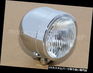 US�w�b�h���C�g Harley Bobber�̃`���b�p�[�̃X�|�[�c�I��̏K���̂��߂̃N���������̃��B���e�[�W�w�b�h���C�g�����v Chrome Metal Vintage Headlight Lamp For Harley Bobber Chopper Sportster Custom