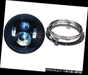 USwbhCg 7 "I[goCubNvWFN^[fC[J[HARLEYpLEDdwbhCgB 7" MOTORCYCLE BLACK PROJECTOR DAYMAKER HID LED LIGHT BULB HEADLIGHT FOR HARLEY