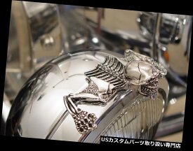 USヘッドライト gクロームウィリースカルオーナメント4インチヘッドライトバイザートリムハーレーソフテイルダイナ g chrome willie skull ornament 4 inch headlight visor trim Harley softail dyna