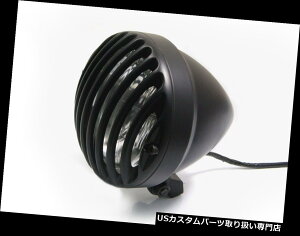 US�w�b�h���C�g �n�[���[�_�r�b�h�\���J�X�^���`���b�v�v���W�F�N�g6.5 �Y�����̃w�b�h���C�g�u���b�N�A���~ Headlight Black Aluminium For Harley Davidson Custom Chop Project 6.5 Prison