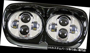 USwbhCg PATHFINDER HRGLEDAC[hOChLEDwbhCgN[ PATHFINDER HRGLEDAC Road Glide LED Headlights Chrome