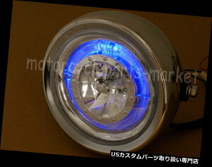 USwbhCg N[LEDGWFACTCh}EgwbhCgz_JTLXYL}nCG GN 125 Chrome LED Angel Eye Side Mount Headlight Honda Kawasaki Suzuki Yamaha CG GN 125