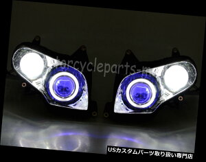 US�w�b�h���C�g Honda Goldwing GL1800 2001-2015�p�G���W�F���A�CHID�v���W�F�N�^�[�w�b�h���C�g�A�Z���u�� Angel Eye HID Projector Headlight Assembly For Honda Goldwing GL1800 2001-2015 �y���s�A���i�z