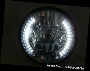 US�w�b�h���C�g 7 �I�[�g�o�C�z���C�g26 LED H4�n���Q���n���[�w�b�h���C�g�^�[���V�O�i��4�z���_���}�n 7 Motorcycle White 26 LED H4 Halogen Halo Headlight Turn Signal 4 Honda Yamaha �y���s�A���i�z