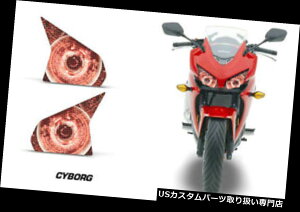 USwbhCg z_CBR 500RR 2013-2014 CYBORG REDpwbhCgACOtBbNXLbgfJ[Jo[ Headlight Eye Graphics Kit Decal Cover For Honda CBR 500RR 2013-2014 CYBORG RED