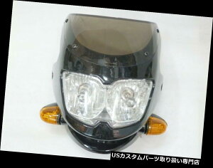 USwbhCg I[goCubNXg[gt@C^[iCLoCNwbhCgJtF[T[JX^fACg Motorcycle Black Streetfighter Nake Bike headlight Cafe Racer Custom Dual Light