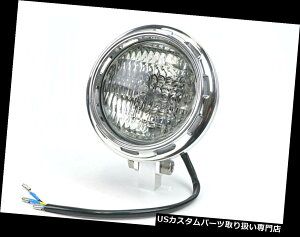 USヘッドライト カスタムスロットトリムリングヘッドライトポリッシュ合金12V H4ハーレーチョッパーボバー Custom Slotted Trim Ring Headlight Polished Alloy 12V H4 Harley Chopper Bobber