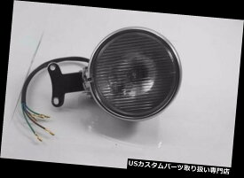 USヘッドライト 5 "ハーレーホンダカワサキスズキカスタム用クロムオートバイヘッドライトヘッドランプ 5" Chrome Motorcycle Headlight Head Lamp For Harley Honda Kawasaki Suzuki Custom