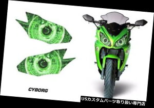 USwbhCg JTLjW650R 2012-2014 CYBORGpwbhCgACOtBbNXLbgfJ[Jo[ Headlight Eye Graphics Kit Decal Cover For Kawasaki Ninja 650R 2012-2014 CYBORG