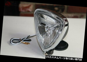 USwbhCg gCAOwbhCgvubNtbgobNJX^I[goC`bp[{o[n[[ Triangle Headlight Lamp Black Flat Back Custom Motorcycle Chopper Bobber Harley