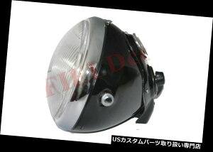 USwbhCg 7 "[JX^CvwbhCgwbhvubNyCeBbhREgCAtBsam[gAGCDN 7" Lucas Type Headlight Headlamp Black Painted RE Triumph Bsa Norton Ariel CDN