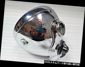 USwbhCg 7C`[JX^Cvjo[TCGtB[hgCAtBSAre[WwbhCg - N[ 7'' Lucas Type Universal Royal-Enfield Triumph BSA Vintage Headlight- CHROME