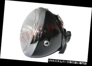 USwbhCg 7 "[JX^CvwbhCgwbhvubNyCgtBbggCAtBSAm[gAGEC 7" Lucas Type Headlight Headlamp Black Painted Fits Triumph BSA Norton Ariel ECs