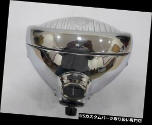 USwbhCg [JXDU142 8 "J[uOXN[wbhvwbhCggCAt Lucas DU142 8" Curve GLASS CHROME Headlamp Headlight Triumph