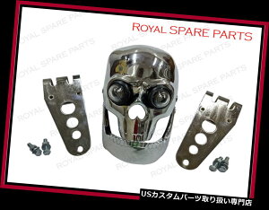 US�w�b�h���C�g ��BSA�m�[�g���̏����̌��Ń`���b�p�[�{�o�[���W���w�b�h���C�g Chopper Bobberr Skull Headlight With Light In Eyes BSA Norton Triumph �y���s�A���i�z