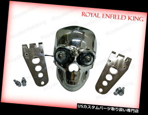 US�w�b�h���C�g ��BSA�m�[�g���̏����̌��Ń`���b�p�[�{�o�[���W���w�b�h���C�g Chopper Bobberr Skull Headlight With Light In Eyes BSA Norton Triumph �y���s�A���i�z